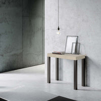 Consolle allungabile 90x40/300 cm Every Cashmere telaio Antracite