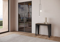 Consolle allungabile 90x40/300 cm Flaris Evolution Noce telaio Antracite