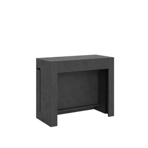 Consolle allungabile 90x42/302 cm Evolis Antracite Spatolato