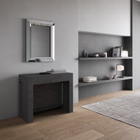 Consolle allungabile 90x42/302 cm Evolis Antracite Spatolato