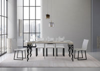 Consolle allungabile 90x40/300 cm Karayan Cashmere telaio Antracite