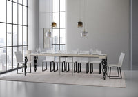 Consolle allungabile 90x40/300 cm Karayan Cashmere telaio Antracite