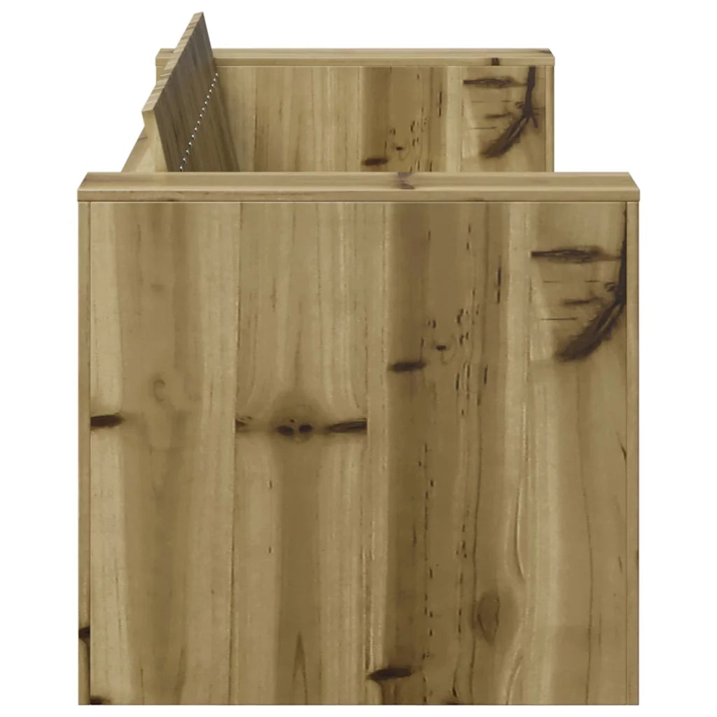 Divano da giardino Verde 134 x 60 x 62 cm Pino massello 873870
