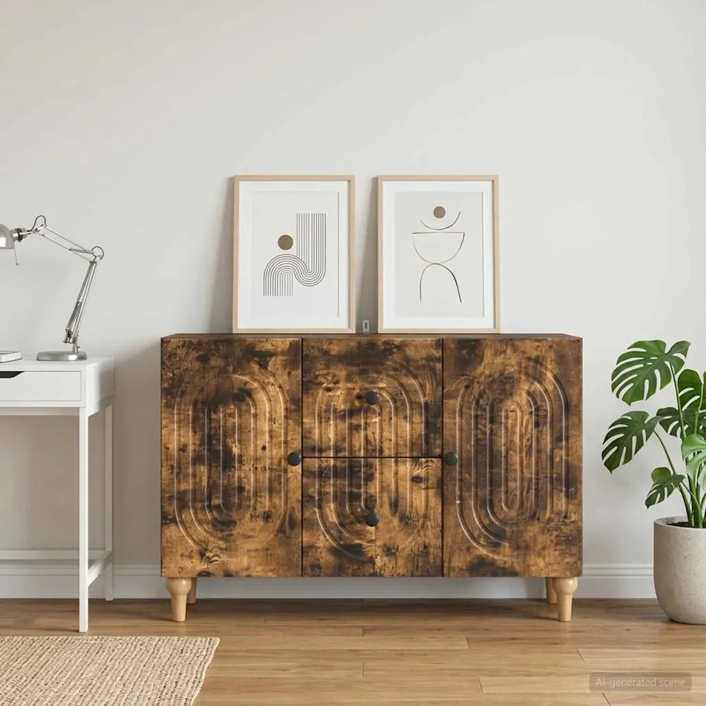 Mobile TV Rovere Fumo 89 x 34,5 x 60 cm Legno ingegnerizzato 894200