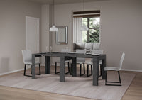 Consolle allungabile 90x25/181 cm Narro Antracite Spatolato