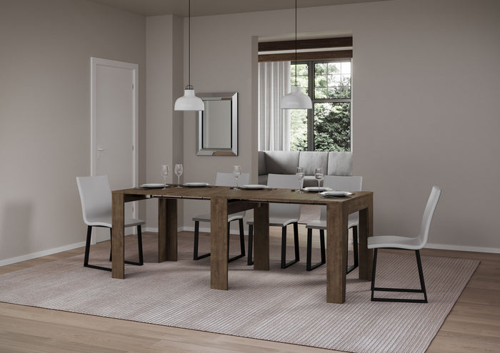 Consolle allungabile 90x25/181 cm Narro Noce