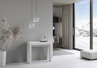 Consolle allungabile 90x40/196 cm Naxor Small Bianco Frassino