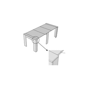 Consolle allungabile 90x25/211 cm Kivra Noce