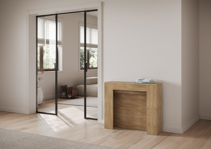 Consolle allungabile 90x25/211 cm Kivra Quercia Natura