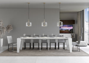 Consolle allungabile 90x40/300 cm Naxor Bianco Frassino