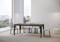 Consolle allungabile 90x40/196 cm Paxon Small Premium Noce telaio Antracite