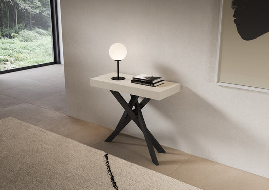 Consolle allungabile 90x40/196 cm Sakuro Small Cashmere gambe antracite