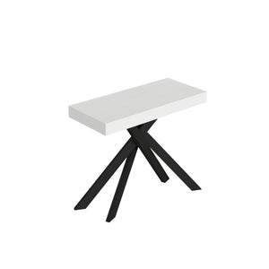 Consolle allungabile 90x40/300 cm Sakuro Bianco Frassino gambe antracite