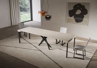 Consolle allungabile 90x40/300 cm Sakuro Cashmere gambe antracite