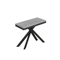 Consolle allungabile 90x40/196 cm Sakuro Small Evolution Cemento gambe antracite