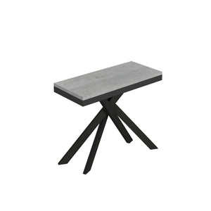 Consolle allungabile 90x40/196 cm Sakuro Small Evolution Cemento gambe antracite