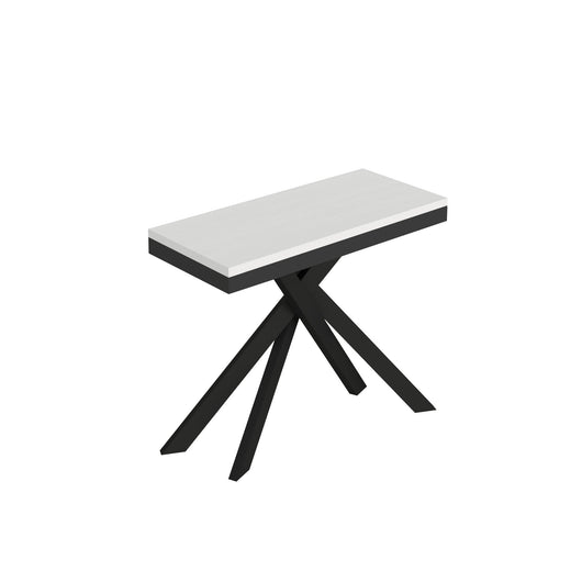 Consolle allungabile 90x40/300 cm Sakuro Evolution Bianco Frassino gambe antracite