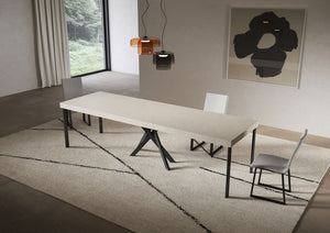 Consolle allungabile 90x40/300 cm Sakuro Premium Cashmere gambe antracite