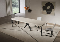 Consolle allungabile 90x40/300 cm Sakuro Premium Cashmere gambe antracite