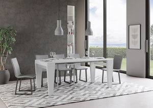 Consolle allungabile 90x40/196 cm SpimboX Small Bianco Frassino