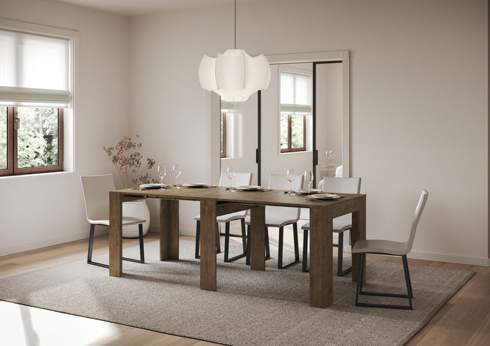 Consolle allungabile 90x25/181 cm Slyx Noce