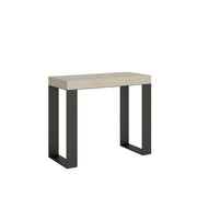 Consolle allungabile 90x40/300 cm Tekno Cashmere telaio Antracite