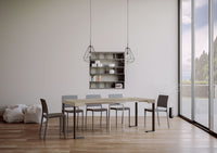 Consolle allungabile 90x40/300 cm Tekno Cashmere telaio Antracite