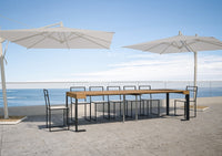 Consolle allungabile 90x40/290 cm Tekno Abete Tinto telaio Antracite