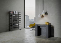 Consolle allungabile 90x48/296 cm Venys Antracite Spatolato