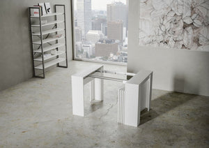 Consolle allungabile 90x48/296 cm Venys Bianco Frassino