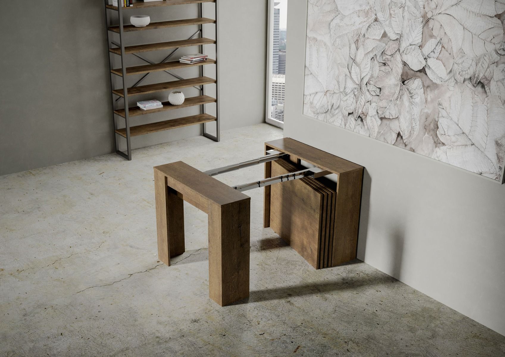 Consolle allungabile 90x48/296 cm Venys Noce