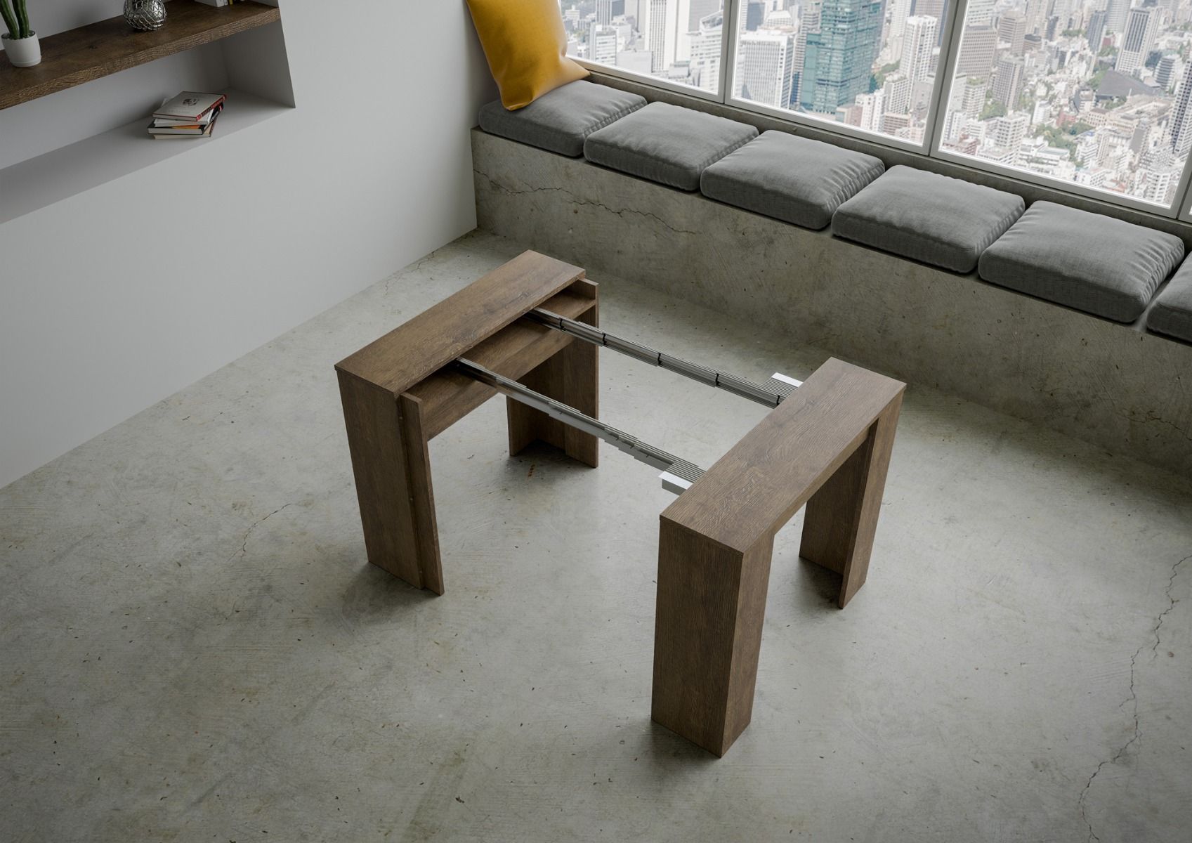 Consolle allungabile 90x48/296 cm Venys Noce