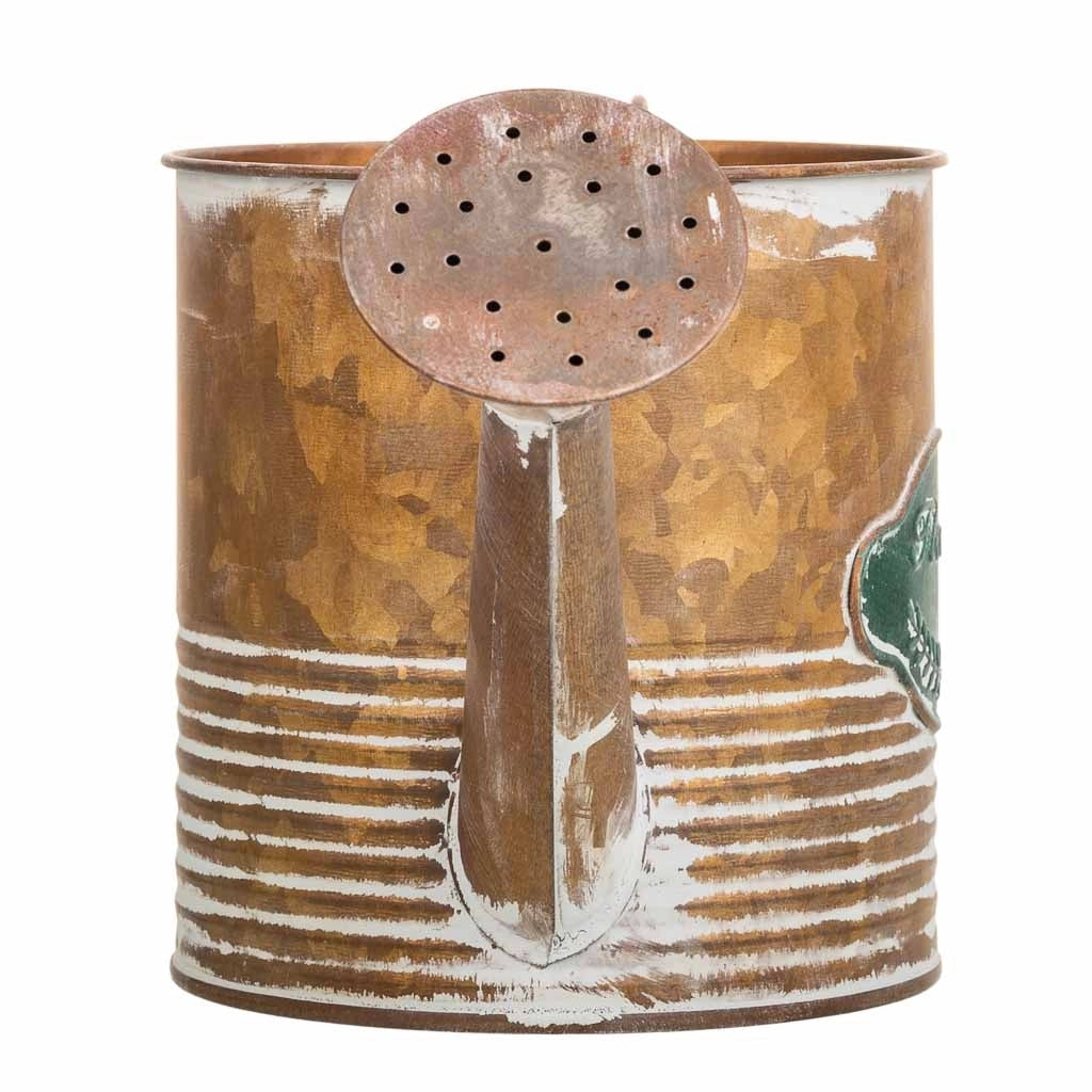 Annaffiatoio in metallo dorato 32x12x12,5/14h
