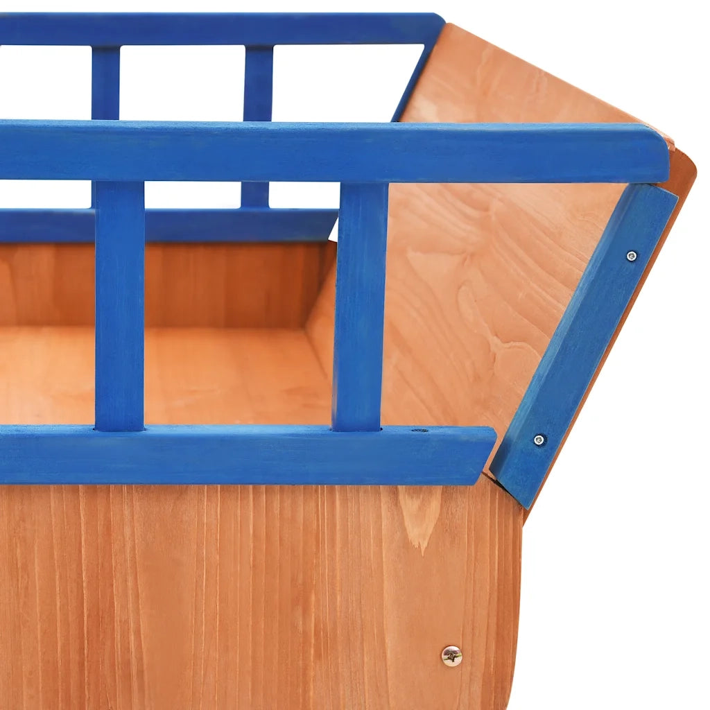 Sabbiera Nave dei Pirati in Legno di Abete 190x94,5x101 cm 92171