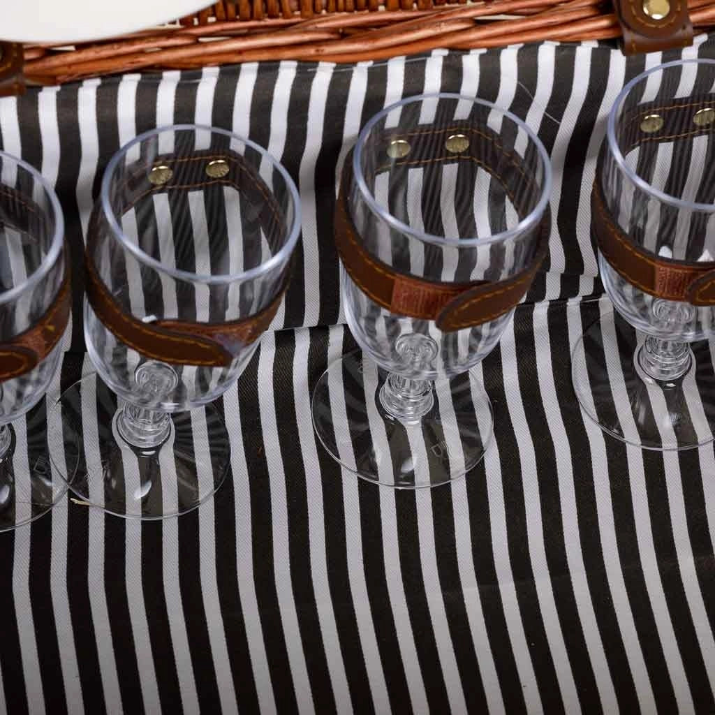 Cestino pic-nic marrone 40x28x19h