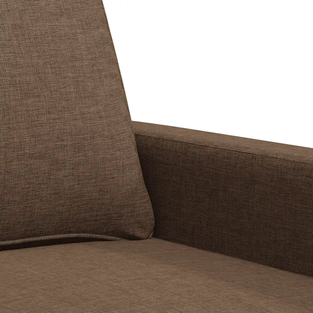 Divano a 3 Posti Marrone 180 cm in Tessuto 359174