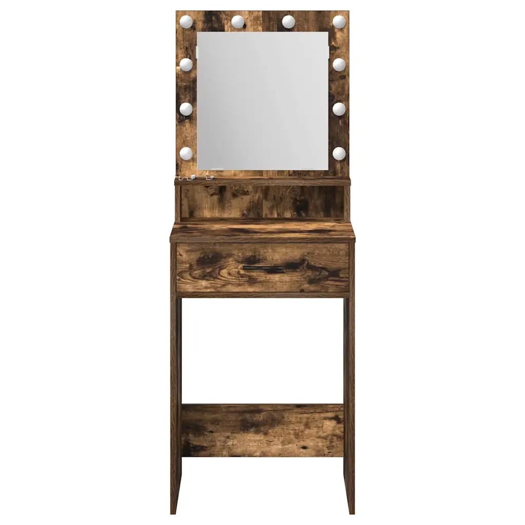 Tavolo da Trucco Rovere fumé 50 x 41 x 135 cm Legno multistrato 865095