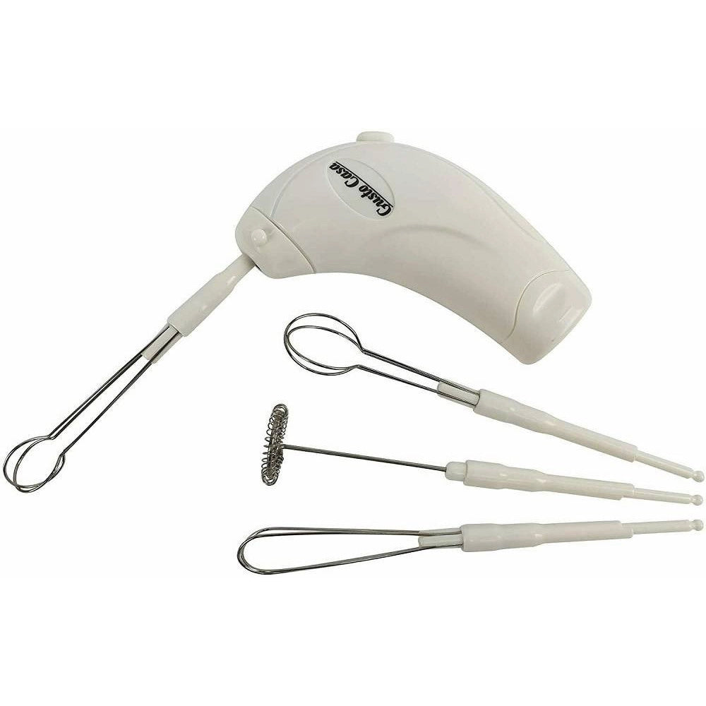 Trade Shop - Multi Mixer Bianco 4 Acc Frullino Miscelatore Sbattitore Cocktail Zuppe Schiuma -
