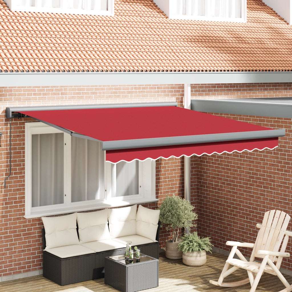 Tenda Manuale Retrattile Rossa 300x250 cm