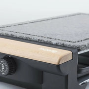 Griglia e Piatto Cottura Elettrico 2 in 1 per 8 Persone - Barbecue Multifunzionale con Pietra di Granito
