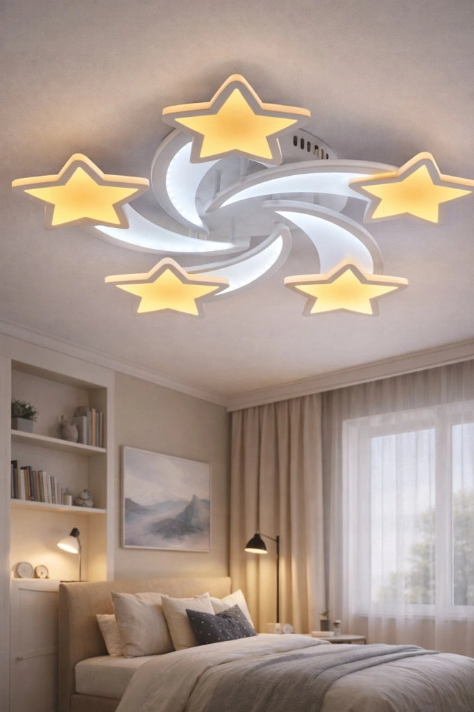 Plafoniera LED Stelle Bianca 140W con Telecomando Vargo