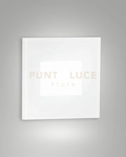 DUSK SEGNAPASSO LED 2,2W 3000K 146LM QUADRATO BIANCO ALLUMINIO E VETRO IP65