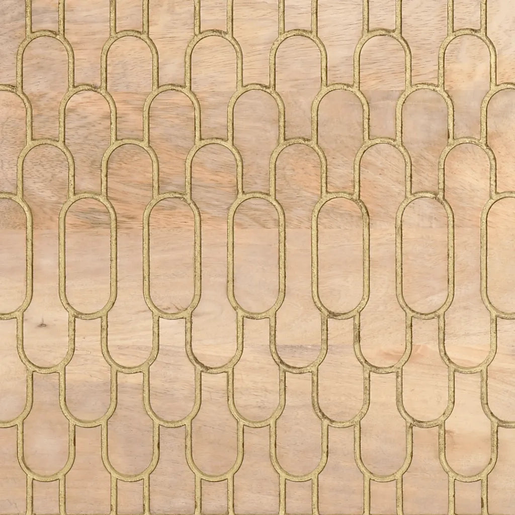 Tavolino da Salotto 80x54x40 cm in Legno Massello di Mango 358261