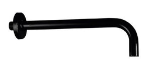 Braccio doccia Nero Opaco Tondo Diametro 20 mm Lunghezza 30 cm
