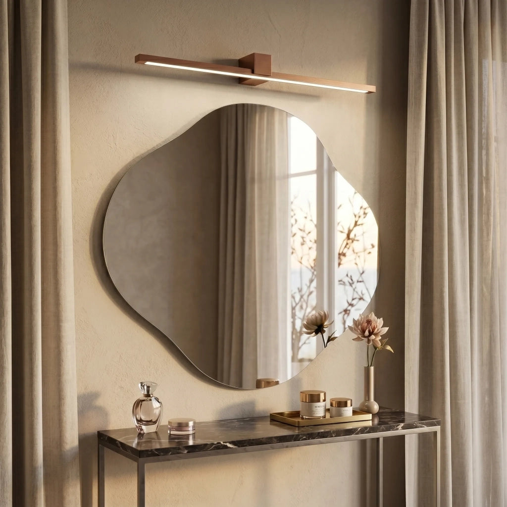 Applique Da Bagno Led Swe054-1w 80 Cm Copper Brush