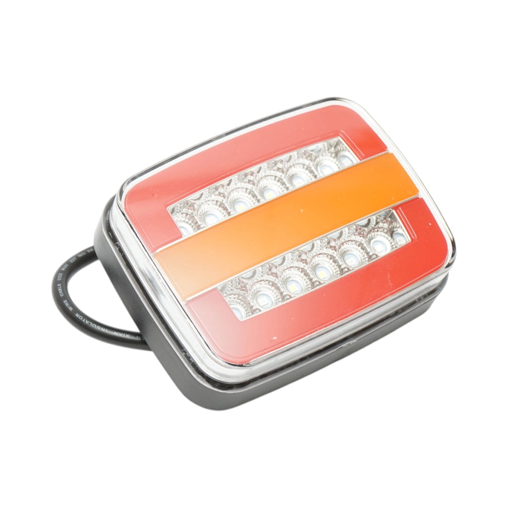 Luce freno posteriore rettangolare LED 12V/24V universale 125x95x35mm Breckner Germany