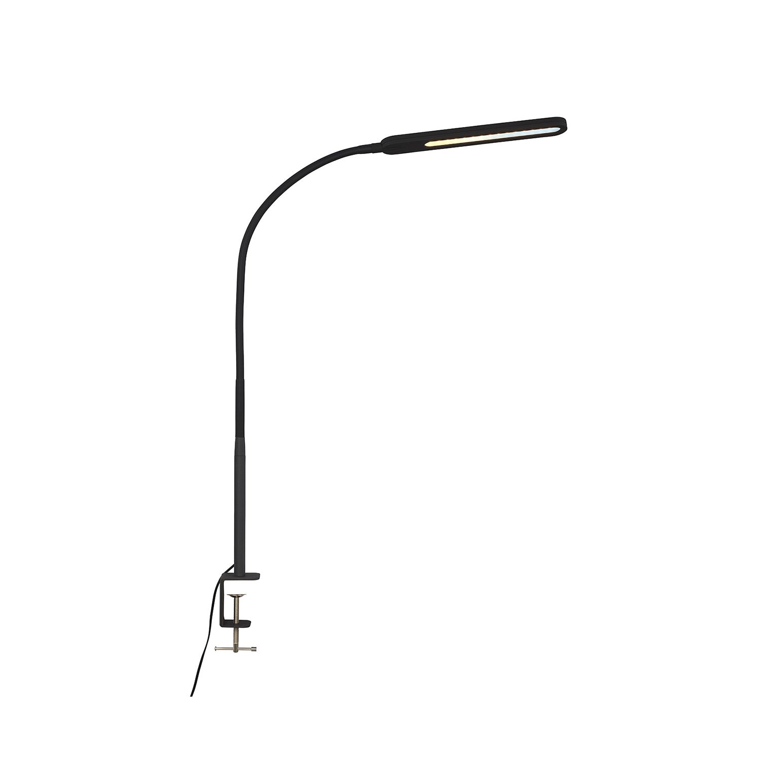 Lampada Da Tavolo Moderna Servo Metallo Nero Led Integrato 8W 3000K