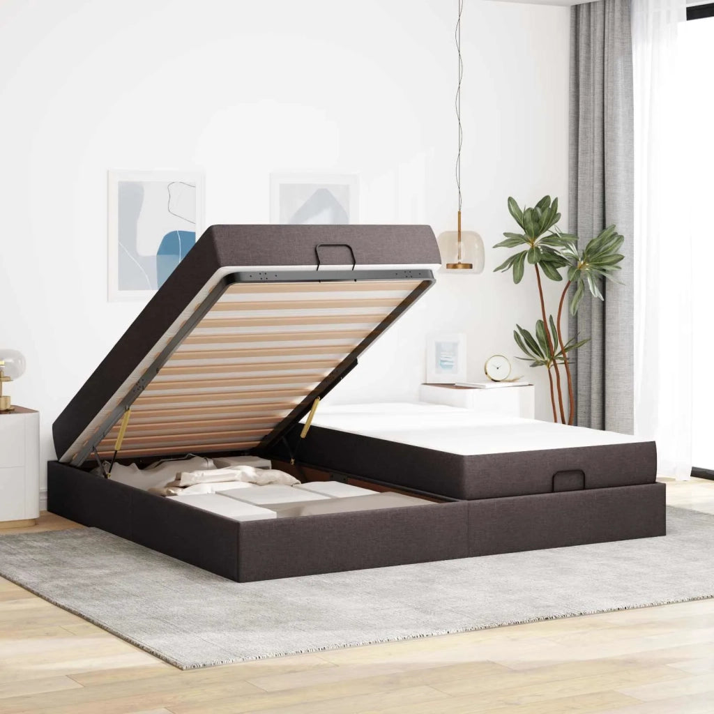 Struttura letto con materasso con materasso 2 pcs Tanno Tessuto