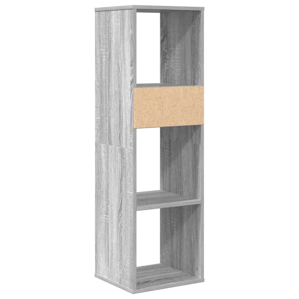 vidaXL Libreria Grigio Sonoma 34x31x112 cm in Legno Multistrato