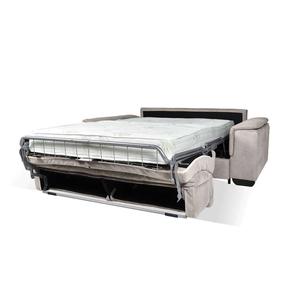 Divano letto colore grigio chiaro Mercurio 3 posti 210x94x90H